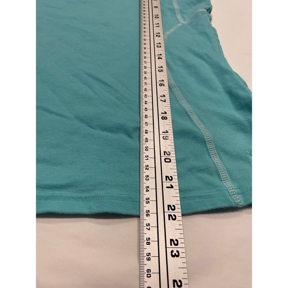 Danskin Now Womens Active Tank Top Size L 12/14 Teal Aqua Blue Athletic Workout - Picture 6 of 7